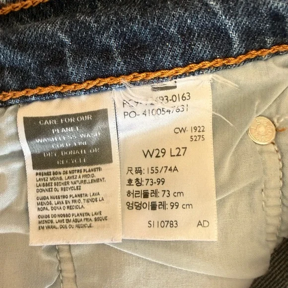 LEVI Premium Ribcage Straight Ankle Jeans 29" - Picture 6 of 8